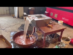 Swimming Pool Corten Steel Fire Bowl With Water Feature Dia 24