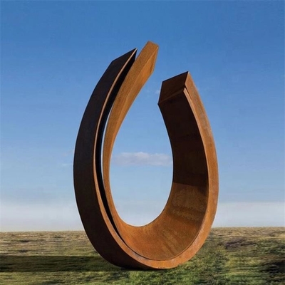 Sumário moderno Ring Corten Steel Art Sculpture