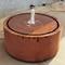 A água exterior decorativa caracteriza Corten que a água circular de aço apresenta 100cm