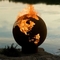 Do globo de aço do fogo de Corten da terra de 36 polegadas poço ardente de madeira do fogo da esfera do metal