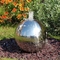 Esfera 75cm de aço inoxidável moderna do pátio 60cm