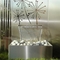 Grandes ornamento de aço inoxidável do jardim da característica da água da cortina 304 da chuva do metal