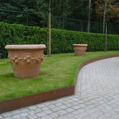 Parede de retenção 1000mm*200mm da afiação de Rusty Corten Steel Garden Bed