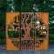 Grande jardim Art Panels do metal da tela 1720mm*1120mm da privacidade do metal de Corten do vento