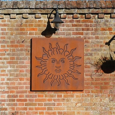 Arte finala de aço de Art Laser Cut Garden Metal da parede de Corten da decoração rústica