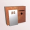 Caixa postal de aço fixada na parede da caixa de letra de Corten do fechamento exterior da chave