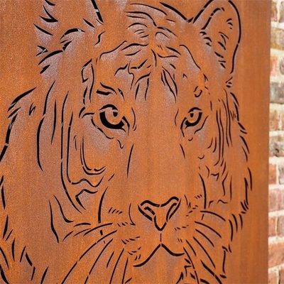Arte finala de aço de Art Laser Cut Garden Metal da parede de Corten da decoração rústica