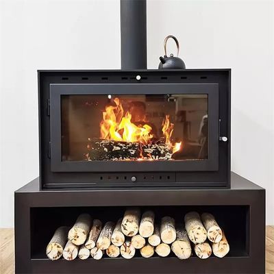 Fogão ardente de madeira da chaminé do aço moderno ereto livre para o aquecimento interno